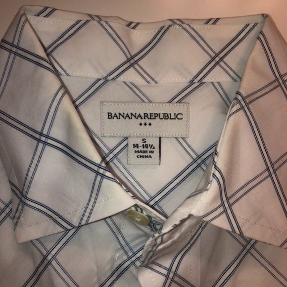 BANANA REPUBLIC COTTON BUTTON UP SHIRT - Picture 3 of 8